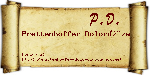 Prettenhoffer Doloróza névjegykártya